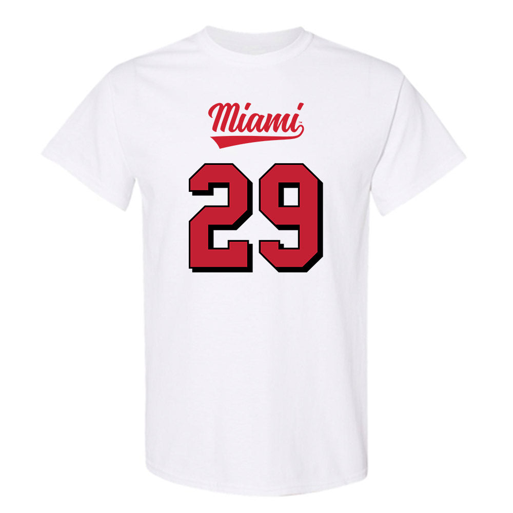 Miami of Ohio - NCAA Football : Silas Walters - 2024 Replica Shersey T-Shirt-0