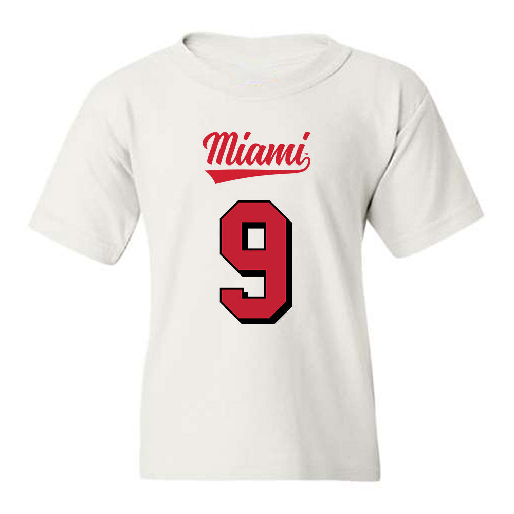 Miami of Ohio - NCAA Football : Javon Hammonds - 2024 Replica Shersey Youth T-Shirt-0