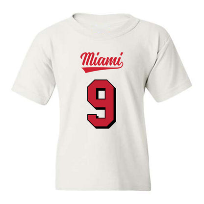 Miami of Ohio - NCAA Football : Javon Hammonds - 2024 Replica Shersey Youth T-Shirt-0
