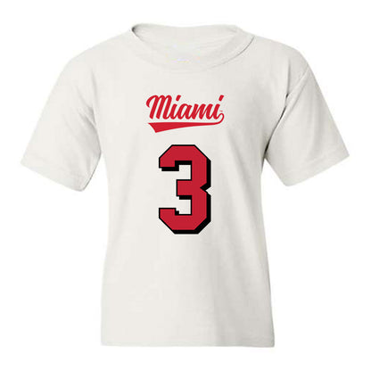 Miami of Ohio - NCAA Football : Malcolm McCain - 2024 Replica Shersey Youth T-Shirt-0