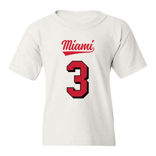 Miami of Ohio - NCAA Football : Malcolm McCain - 2024 Replica Shersey Youth T-Shirt-0