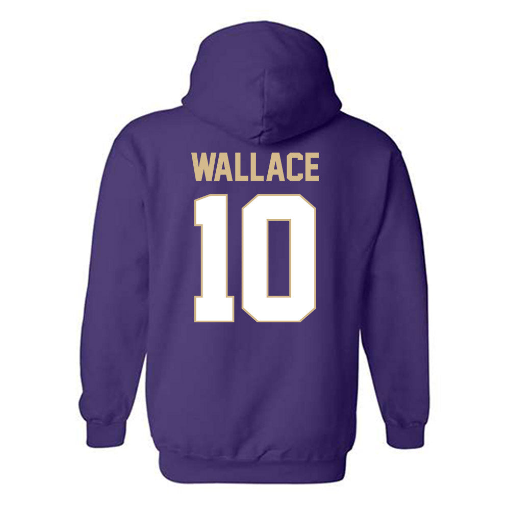 Western Carolina - NCAA Football : Justin Wallace - Classic Shersey Hooded Sweatshirt-1