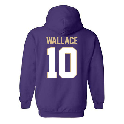 Western Carolina - NCAA Football : Justin Wallace - Classic Shersey Hooded Sweatshirt-1