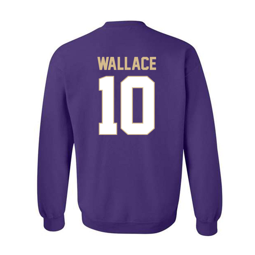 Western Carolina - NCAA Football : Justin Wallace - Classic Shersey Crewneck Sweatshirt-1