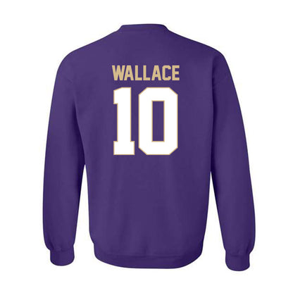 Western Carolina - NCAA Football : Justin Wallace - Classic Shersey Crewneck Sweatshirt-1