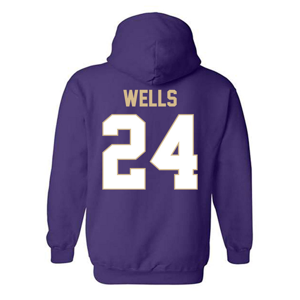 Western Carolina - NCAA Football : Zayveon Wells - Classic Shersey Hooded Sweatshirt-1