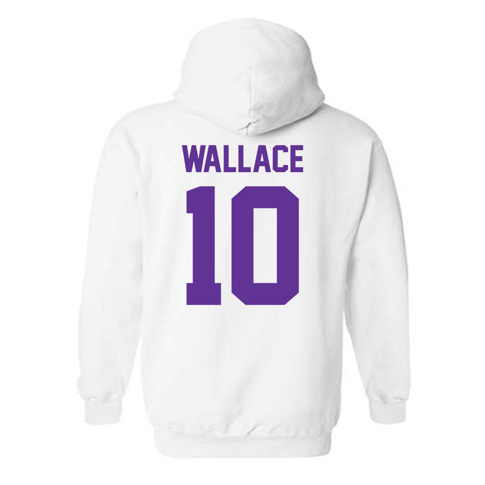 Western Carolina - NCAA Football : Justin Wallace - Classic Shersey Hooded Sweatshirt-1