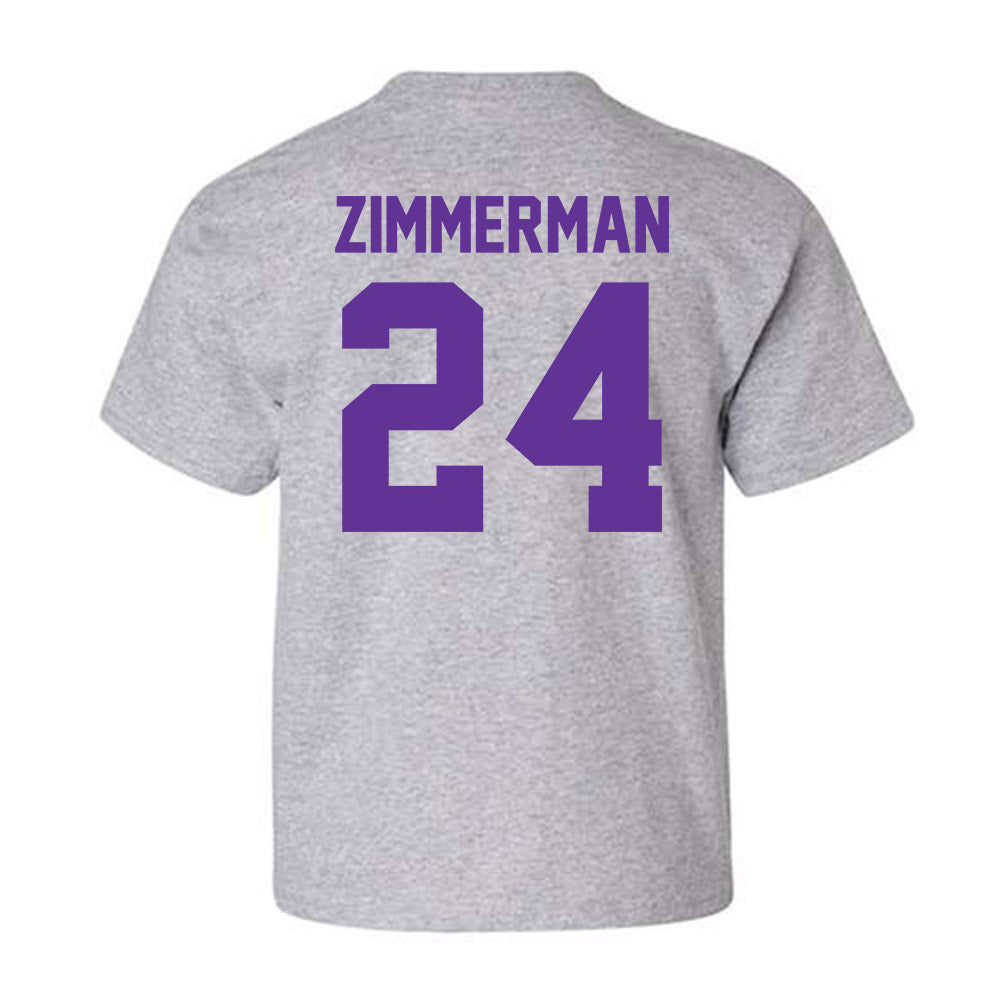 Western Carolina - NCAA Women's Basketball : Justice Zimmerman - Classic Shersey Youth T-Shirt-1