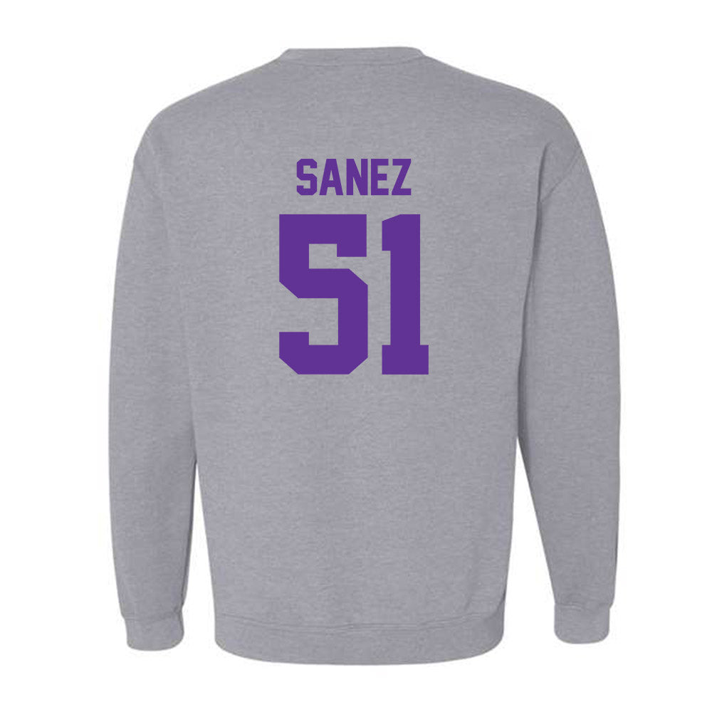 Western Carolina - NCAA Football : Aaron Sanez - Classic Shersey Crewneck Sweatshirt-1