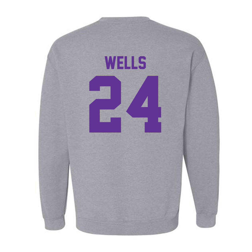 Western Carolina - NCAA Football : Zayveon Wells - Classic Shersey Crewneck Sweatshirt-1