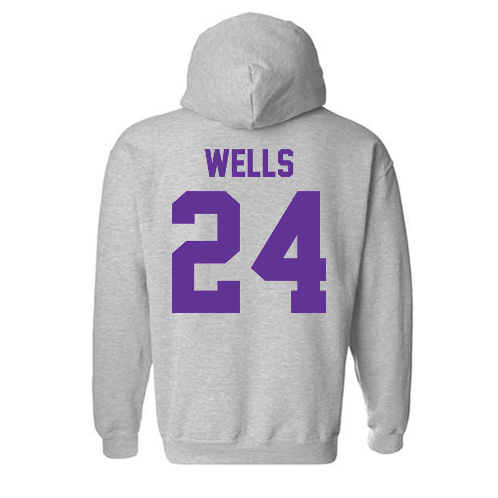 Western Carolina - NCAA Football : Zayveon Wells - Classic Shersey Hooded Sweatshirt-1