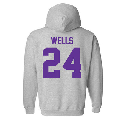 Western Carolina - NCAA Football : Zayveon Wells - Classic Shersey Hooded Sweatshirt-1