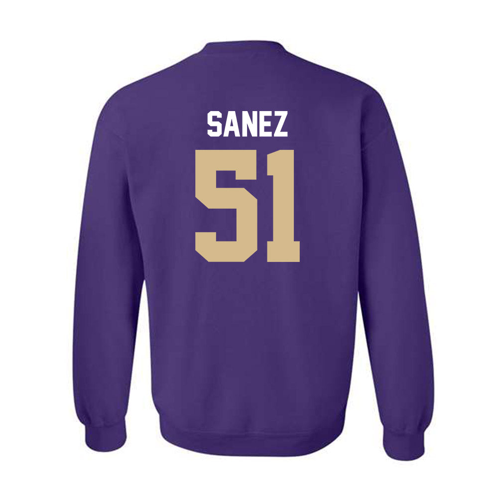 Western Carolina - NCAA Football : Aaron Sanez - Classic Shersey Crewneck Sweatshirt-1