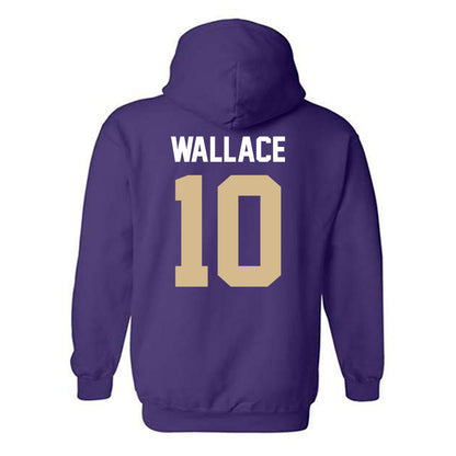Western Carolina - NCAA Football : Justin Wallace - Classic Shersey Hooded Sweatshirt-1