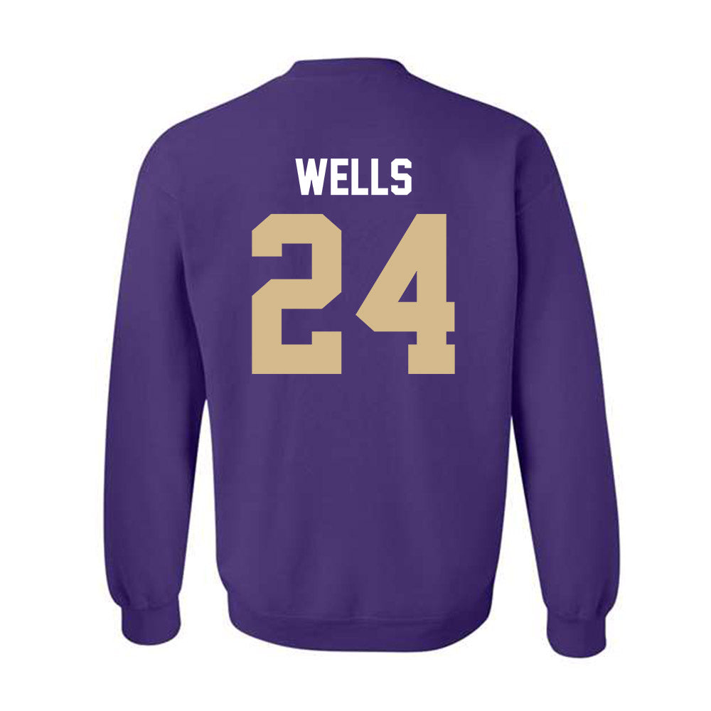 Western Carolina - NCAA Football : Zayveon Wells - Classic Shersey Crewneck Sweatshirt-1