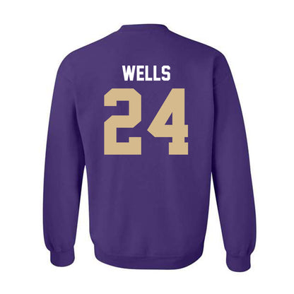 Western Carolina - NCAA Football : Zayveon Wells - Classic Shersey Crewneck Sweatshirt-1