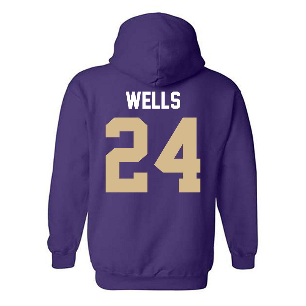 Western Carolina - NCAA Football : Zayveon Wells - Classic Shersey Hooded Sweatshirt-1