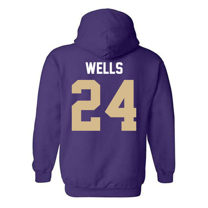 Western Carolina - NCAA Football : Zayveon Wells - Classic Shersey Hooded Sweatshirt-1