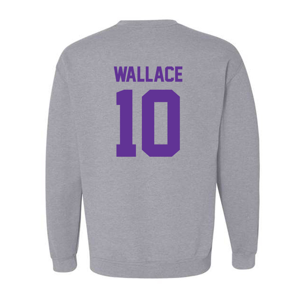 Western Carolina - NCAA Football : Justin Wallace - Classic Shersey Crewneck Sweatshirt-1