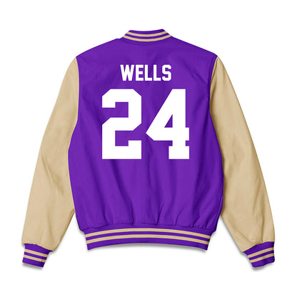 Western Carolina - NCAA Football : Zayveon Wells - Bomber Jacket-1