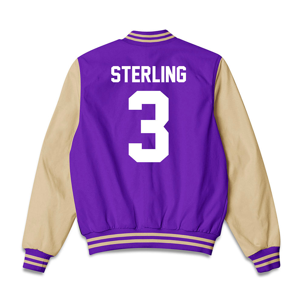 Western Carolina - NCAA Football : Khaleal Sterling - Bomber Jacket-1