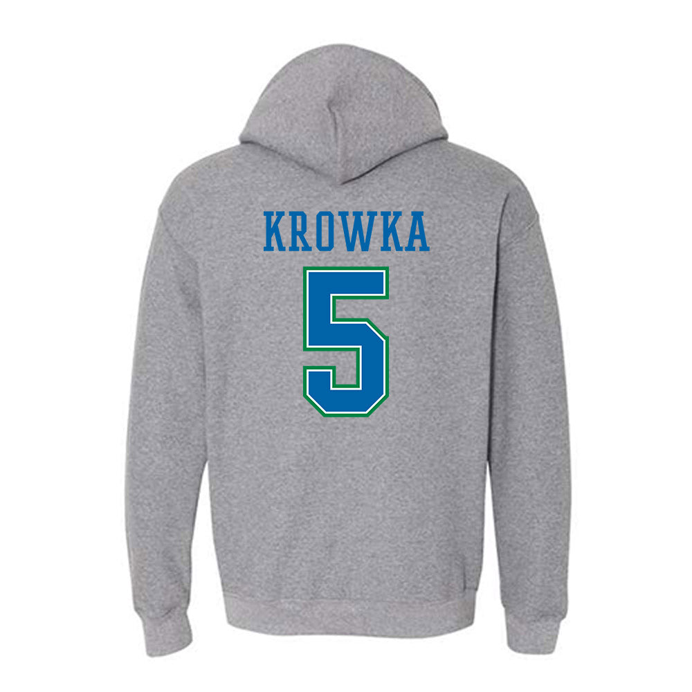 Texas A&M Corpus Christi - NCAA Baseball : Karson Krowka - Classic Shersey Hooded Sweatshirt-1