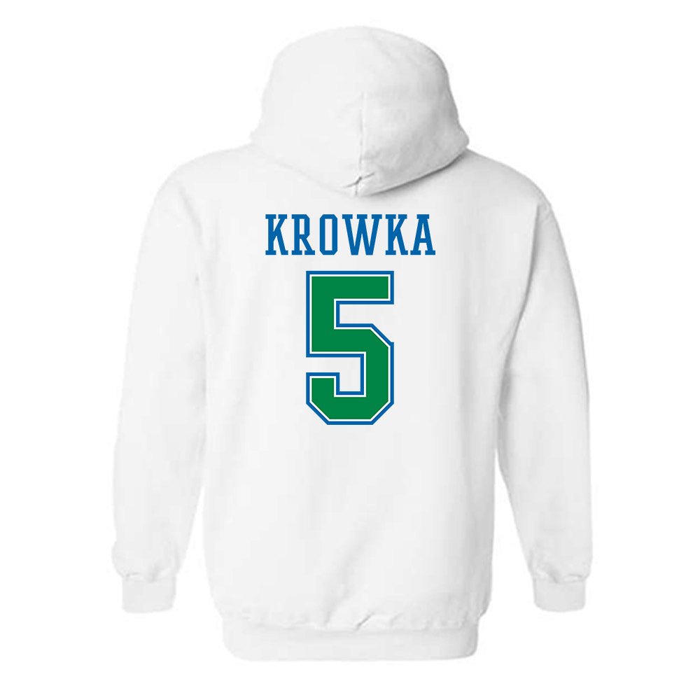 Texas A&M Corpus Christi - NCAA Baseball : Karson Krowka - Classic Shersey Hooded Sweatshirt-1