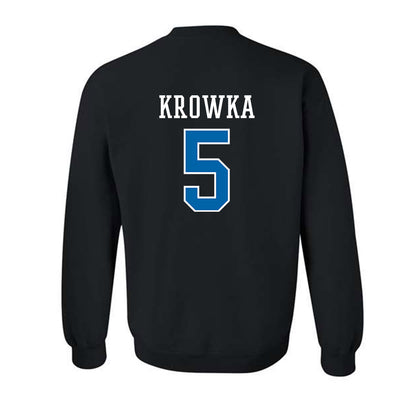 Texas A&M Corpus Christi - NCAA Baseball : Karson Krowka - Classic Shersey Crewneck Sweatshirt-1