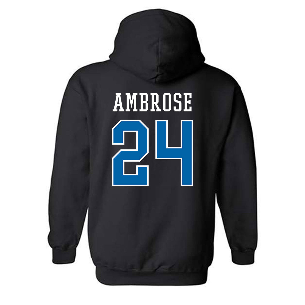 Texas A&M Corpus Christi - NCAA Men's Basketball : Jamal ambrose - Classic Shersey Hooded Sweatshirt-1