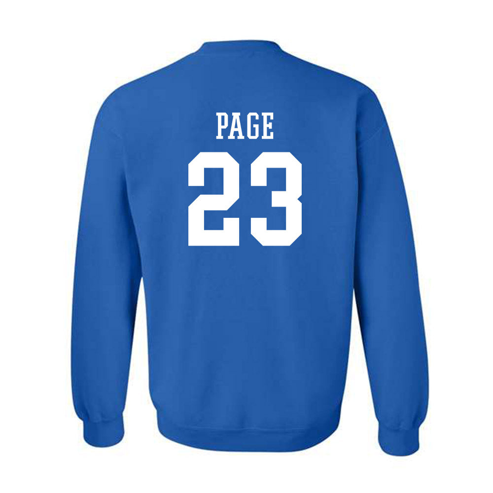 Texas A&M Corpus Christi - NCAA Women's Soccer : Madison Page - Classic Shersey Crewneck Sweatshirt-1