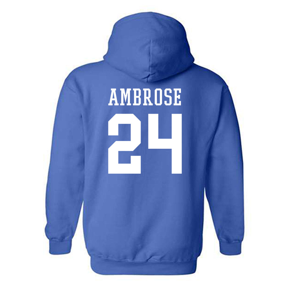 Texas A&M Corpus Christi - NCAA Men's Basketball : Jamal ambrose - Classic Shersey Hooded Sweatshirt-1