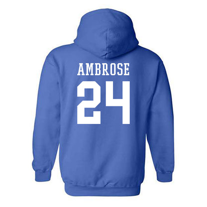 Texas A&M Corpus Christi - NCAA Men's Basketball : Jamal ambrose - Classic Shersey Hooded Sweatshirt-1