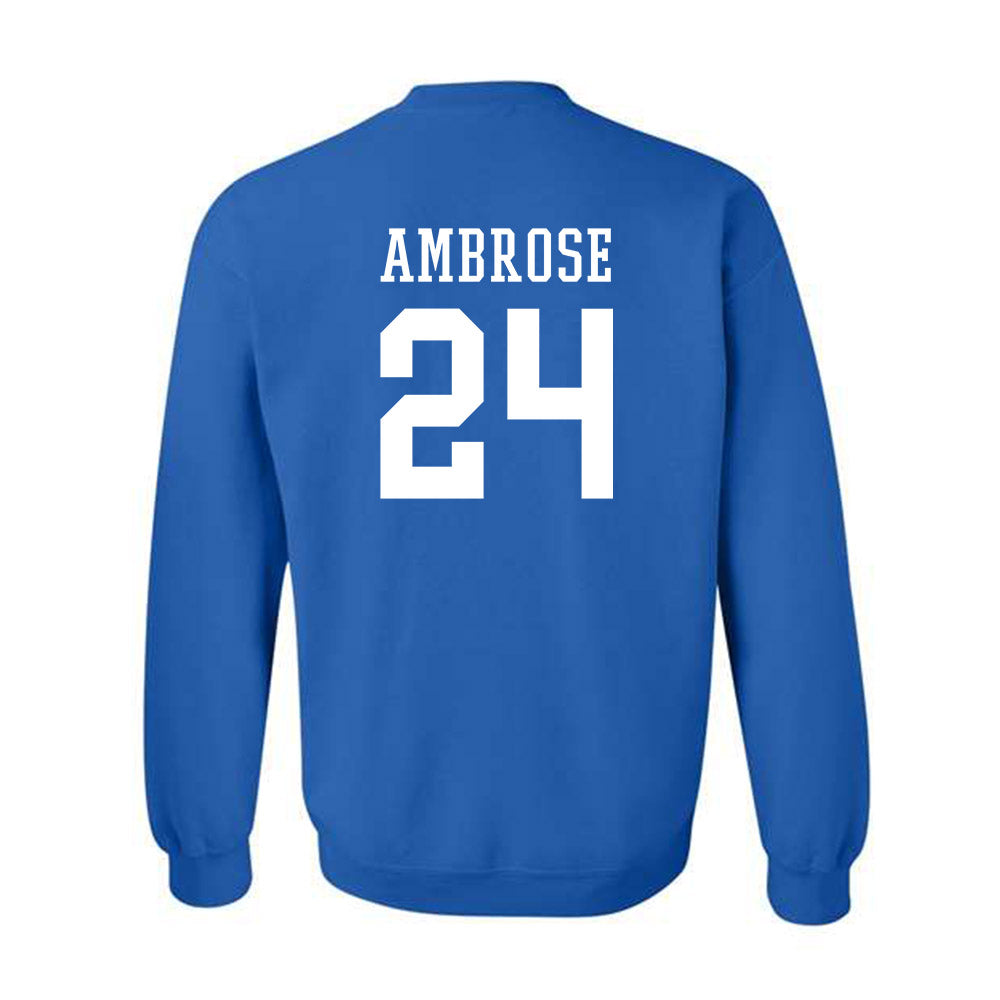 Texas A&M Corpus Christi - NCAA Men's Basketball : Jamal ambrose - Classic Shersey Crewneck Sweatshirt-1