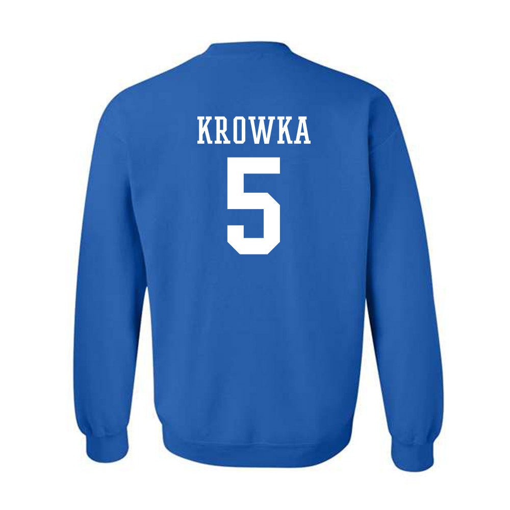 Texas A&M Corpus Christi - NCAA Baseball : Karson Krowka - Classic Shersey Crewneck Sweatshirt-1