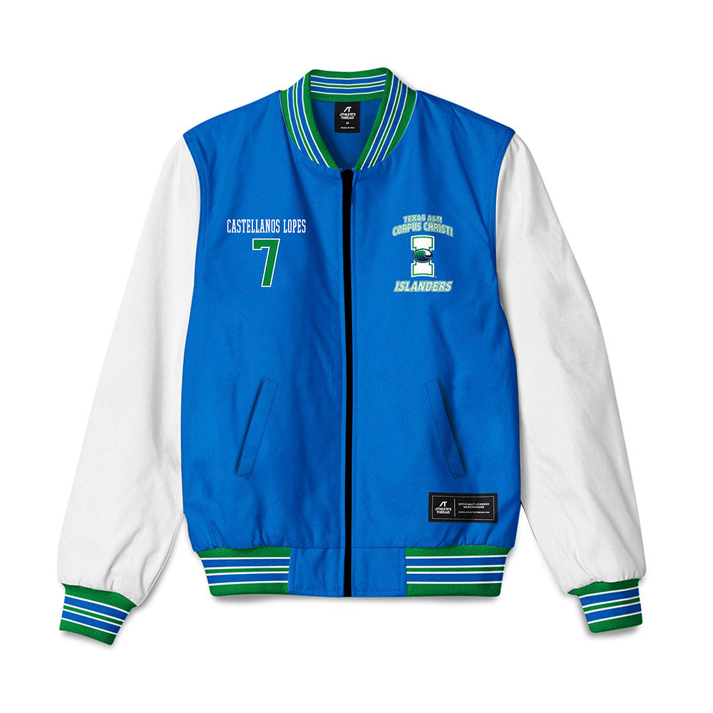 Texas A&M Corpus Christi - NCAA Women's Soccer : Isabella Castellanos Lopes - Bomber Jacket-0
