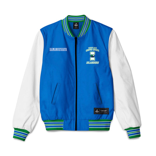 Texas A&M Corpus Christi - NCAA Women's Tennis : Kseniya Ramanouskaya - Bomber Jacket-0