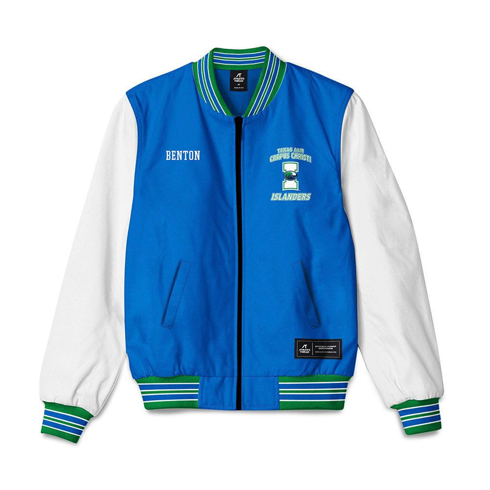 Texas A&M Corpus Christi - NCAA Men's Track & Field : Colin Benton - Bomber Jacket-0