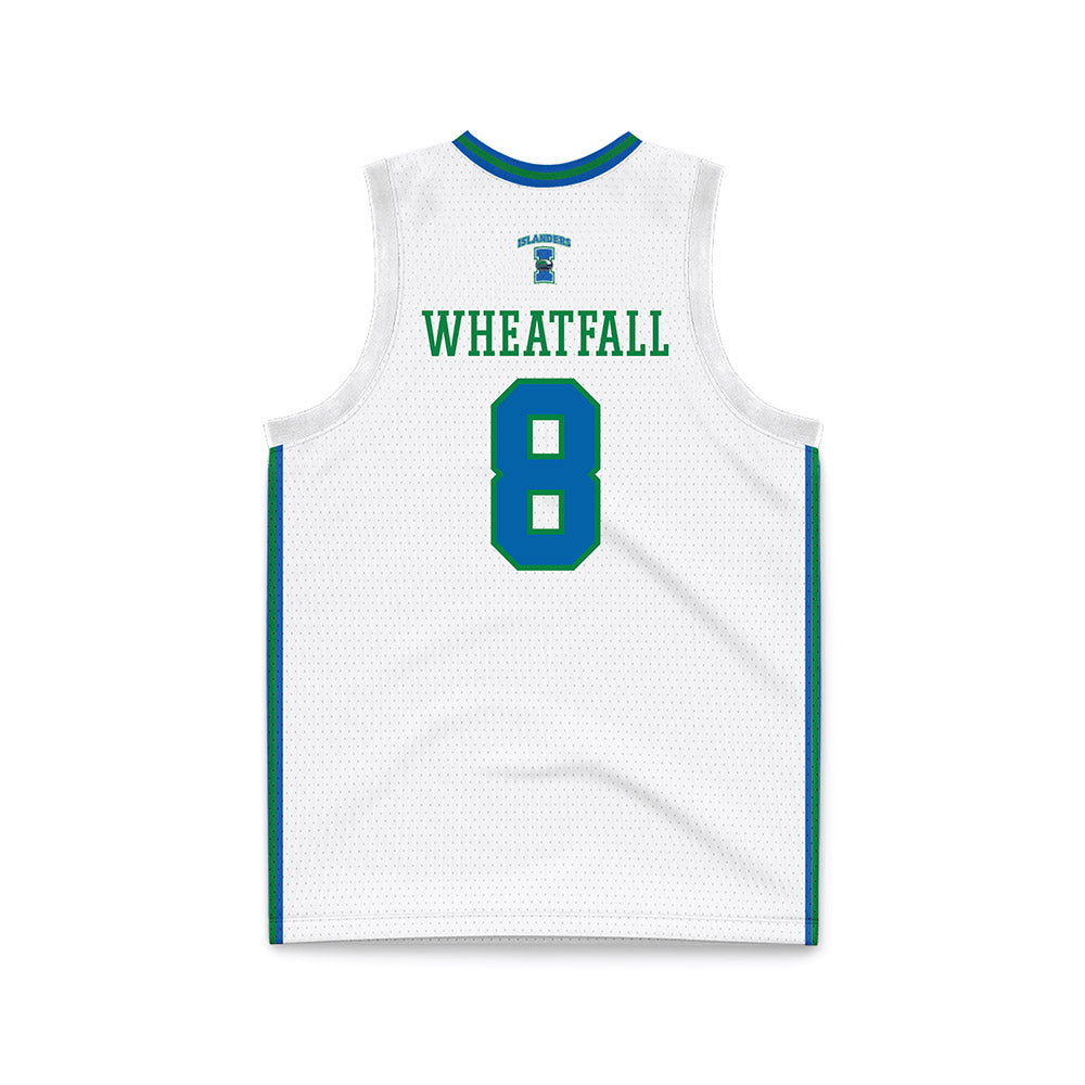 Texas A&M Corpus Christi - NCAA Men's Basketball : Bryson Wheatfall - White Basketball Jersey-1