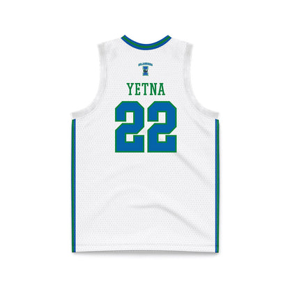 Texas A&M Corpus Christi - NCAA Men's Basketball : Franck Yetna - White Basketball Jersey-1