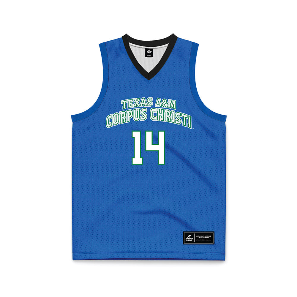 Texas A&M Corpus Christi - NCAA Women's Basketball : Bruna Anguera - Royal Basketball Jersey-0