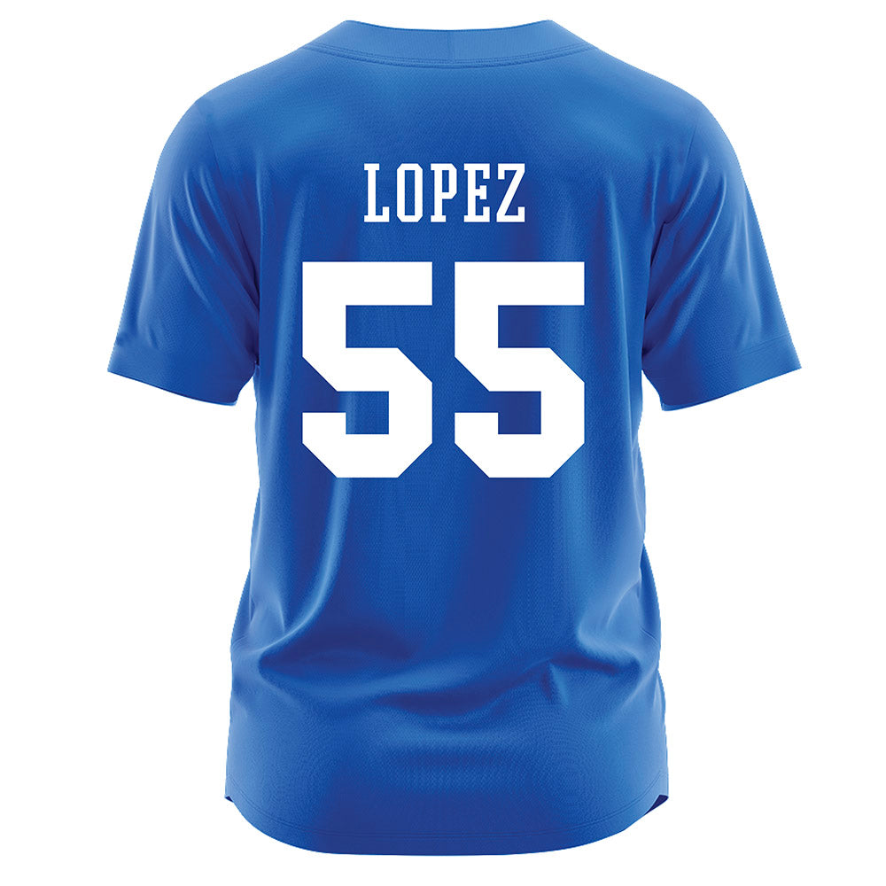 Texas A&M Corpus Christi - NCAA Softball : Karisa Lopez - Royal Jersey-1