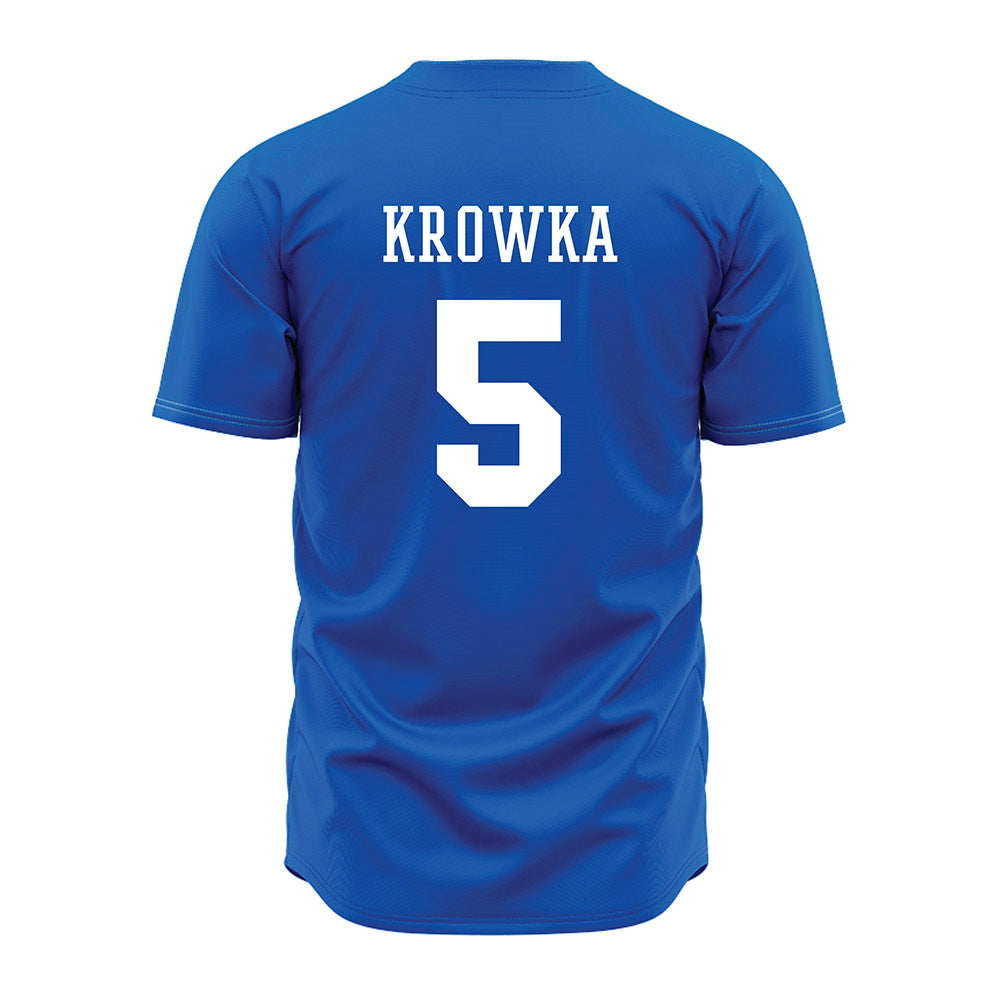 Texas A&M Corpus Christi - NCAA Baseball : Karson Krowka - Royal Jersey-1