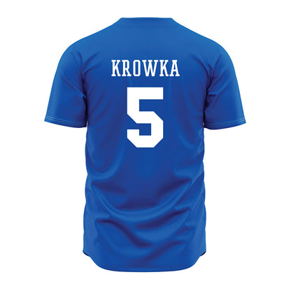 Texas A&M Corpus Christi - NCAA Baseball : Karson Krowka - Royal Jersey-1