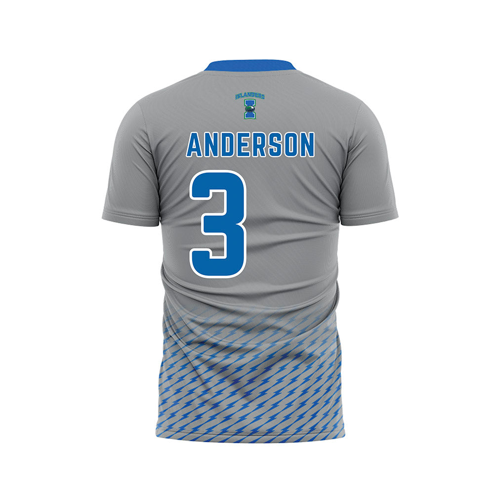 Texas A&M Corpus Christi - NCAA Women's Soccer : MyJoi Anderson - Grey Soccer Jersey-1