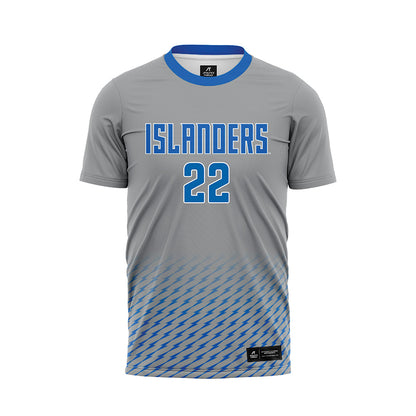 Texas A&M Corpus Christi - NCAA Women's Soccer : Paige Coghill - Grey Soccer Jersey-0
