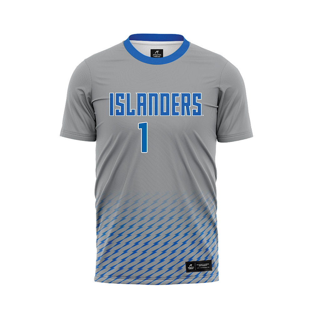 Texas A&M Corpus Christi - NCAA Women's Soccer : Jessie Spurrell - Grey Soccer Jersey-0
