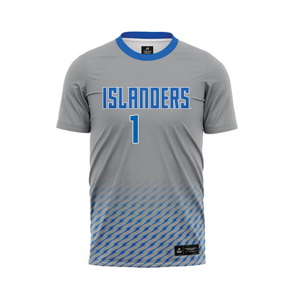 Texas A&M Corpus Christi - NCAA Women's Soccer : Jessie Spurrell - Grey Soccer Jersey-0