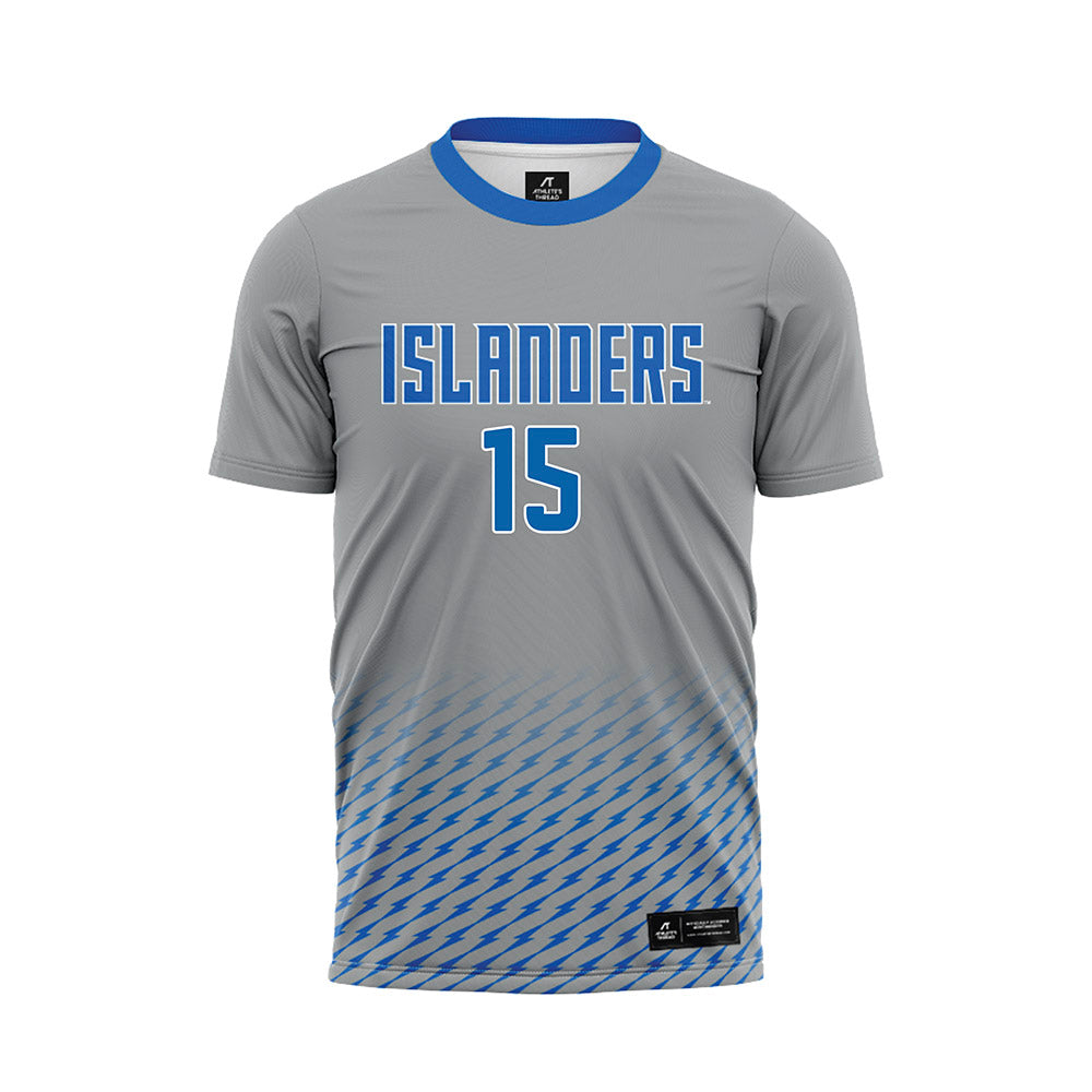 Texas A&M Corpus Christi - NCAA Women's Soccer : Emma Lucero - Grey Soccer Jersey-0