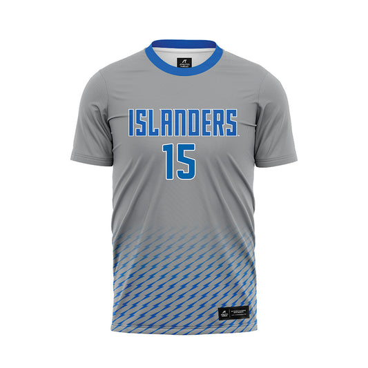 Texas A&M Corpus Christi - NCAA Women's Soccer : Emma Lucero - Grey Soccer Jersey-0