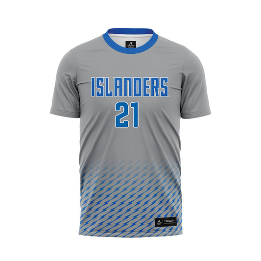 Texas A&M Corpus Christi - NCAA Women's Soccer : Morgan Westbury - Grey Soccer Jersey-0